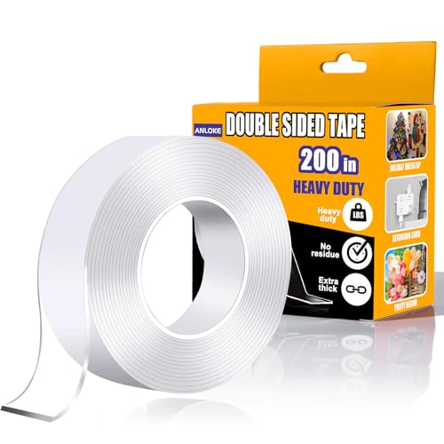 Double Sided Tape Heavy Duty - Extra Long (16.65FT) , Nano Tape for wall - size: 16.6 FT