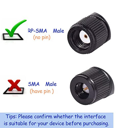 Bingfu Dual Band WiFi 2.4GHz 5GHz 5.8GHz 3dBi MIMO RP-SMA Male Antenna (10-Pack) for WiFi Router Wireless Network Card USB Adapter Security IP Camera Video Surveillance - color: [RP-SMA Male] Antenna 10-Pack - Black