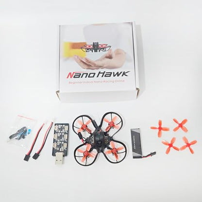 EMAX Nanohawk BNF 65mm FPV Indoor Outdoor Racing Drone Ultra Light Micro Whoop for Beginners