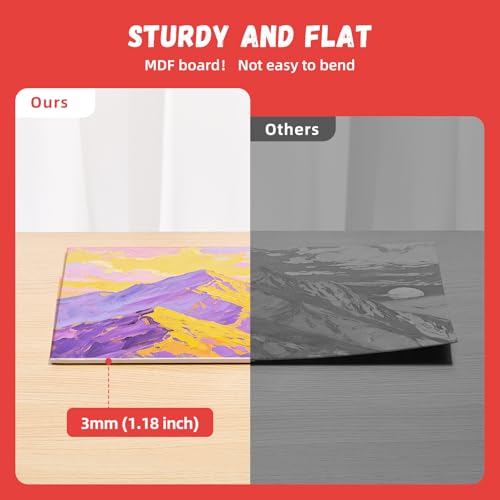 Simetufy 16x20inch 24 Pack Large Painting Canvas Boards Flat Canvas Panels - size: 16"x20"