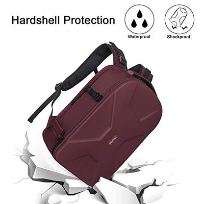 MOSISO Camera Backpack, DSLR/SLR/Mirrorless Photography Camera Bag - color: Wine Red