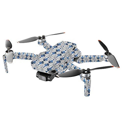 MIGHTY SKINS MightySkins Compatible with DJI Mini 2 Portable Drone - Galaxy Bots | Protective, Durable, and Unique Vinyl Decal wrap Cover | Easy to Apply, Remove, and Change Styles | Made in The USA - color: Galaxy Bots