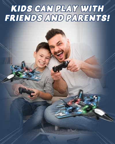 JoyRapt Drones for Kids Foam RC Plane, Remote Control Airplane - color: 2 Batteries