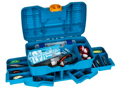 Flambeau Outdoors NextGen 4/0 M Tackle Box 4 Pivot Trays 23 Slots, Blue - size: Medium - Without Tackle Kit - Blue