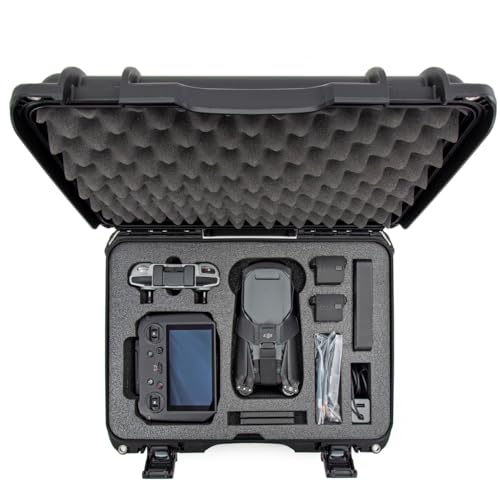 Nanuk 925 Waterproof Hard Case with Foam Insert for DJI Mavic 3 & Mavic 3 Classic - Fly More/Cine Premium Combo - Black