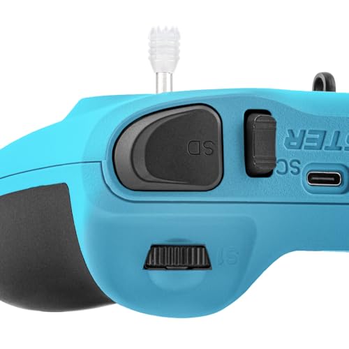 Radiomaster T8L ELRS 2.4GHz Radio Transmitter, 204g Lightweight Screenless Remote Controller with Hall-Effect Gimbals, USB-C Charging & Simulator Compatibility for FPV Drones (Blue) - color: Blue