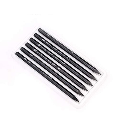 YYMIYU Full Graphite Pencils set 6 Piece.HB/2B/4B/6B/8B/EE (lead pencil) - style: suit