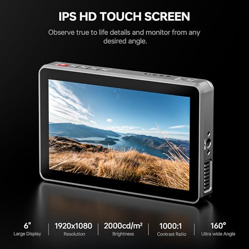VILTROX DC-X3 6 Inch IPS Touchscreen Camera Field Monitor with Rig Cage
