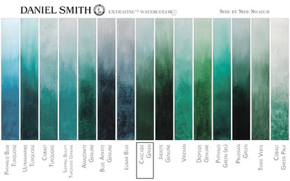 DANIEL SMITH 284600142 Extra Fine Watercolor 15ml Paint Tube, Cascade Green, 0.5 Fl Oz (Pack of 1) - color: Cascade Green