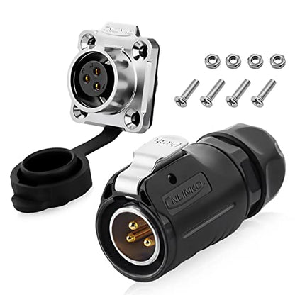 3 Pin Waterproof M20 Industrial Connector 20A 500V - style: 3PIN