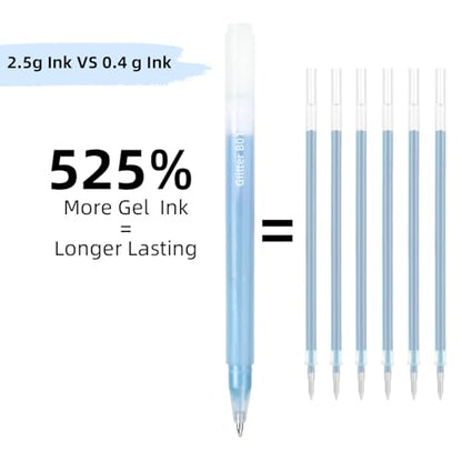 80 Colors Glitter Gel Pens Set High-Capacity - color: 80 colors