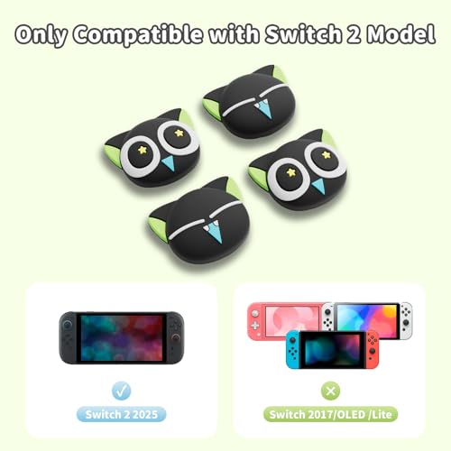 GeekShare Thumb Grip Caps Compatible with Switch 2, Silicone Thumb Grip Caps for Switch 2025, 4pcs - The HEI Series