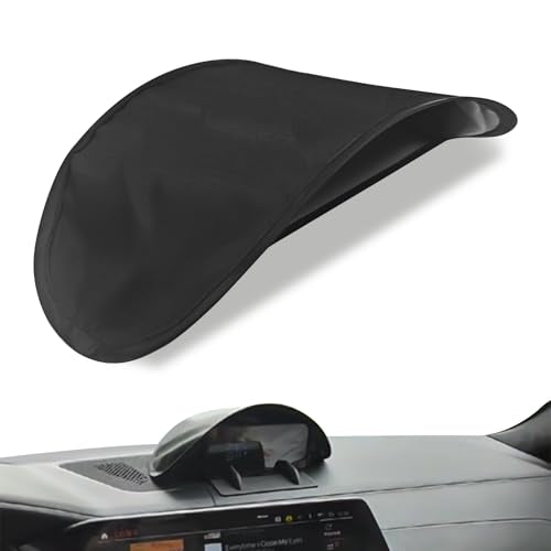 Car Phone Sun Shade, Foldable Anti-Glare Cell Phone Sunshade Protection Umbrella, High Elasticity Skeleton Dashboard Phone Sun Visor Universa Heat-Insulating Phone Sun Shield Cover for Most Cars