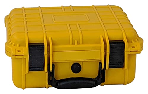 multicomp PRO Yellow Weatherproof Equipment Case, Polypropylene Construction with Foam Insert, 13.5" X 11.5" X 6" (L x W x H