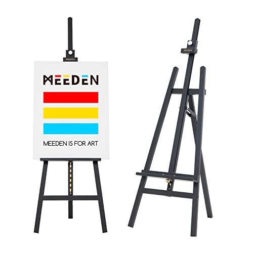 MEEDEN Heavy Duty Easel Black: Wood Art Easel for Painting and Display