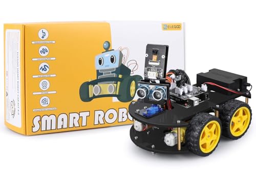 ELEGOO UNO R3 Smart Robot Car Kit V4 with Camera, Compatible with Arduino