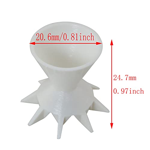 Painting Pouring Cup DGBRSM White Plastic Paint Pouring Split Cup DIY Painting Supplies Funnel