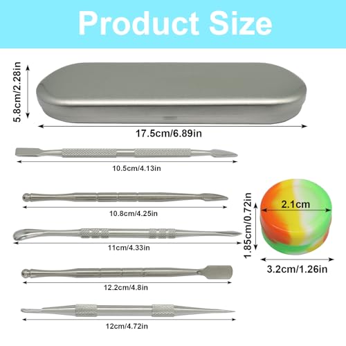 Jiozermi 6 Pack Wax Carving Tools Set, Stainless Steel - color: Silver, size: 1 Set