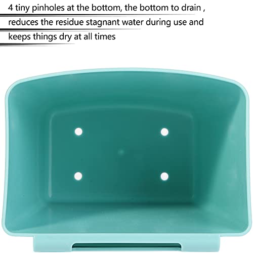 6 Pack Hanging Cup Holders for Rolling Carts, Teal, 2.4in x 3.5in x 4.5in - color: Teal