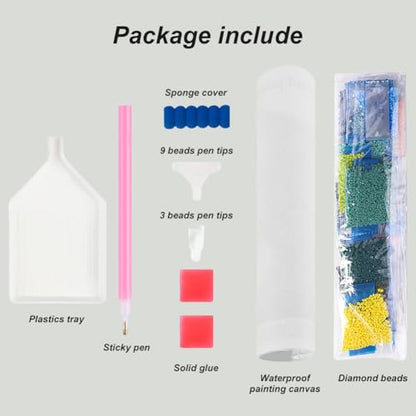 Reluohuo Eagle Diamond Art Kit for Adult Full Drill Diamond Painting Kit - color: eagle