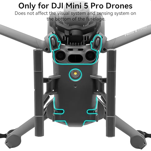 Mini 5 Pro Landing Gear - Foldable Landing Legs Quick Release Height Extension Kit for DJI Mini 5 Pro Drone Accessories