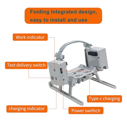 Hanatora Payload Release Dropping Device for DJI Mini 4 Pro Drone,Delivery Airdrop Dropper,Fishing Bait Kit Accessories