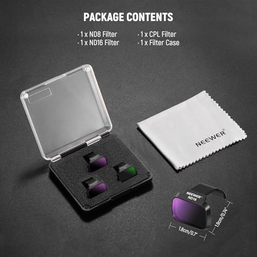 NEEWER ND Filter Set Compatible with DJI Mini 4K/2 SE/SE/2/Mavic Mini - size: Mini 4K, style: 3 Packs ND/CPL