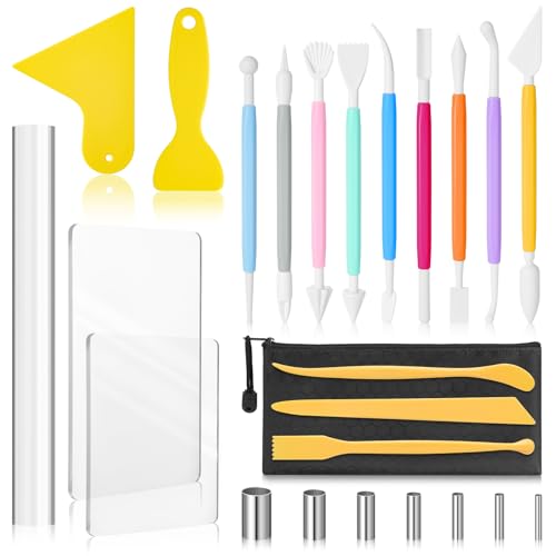 Amrules 25 Pcs Polymer Clay Sculpting Tools Kit for Adults - color: Circlecutter-25Pcs