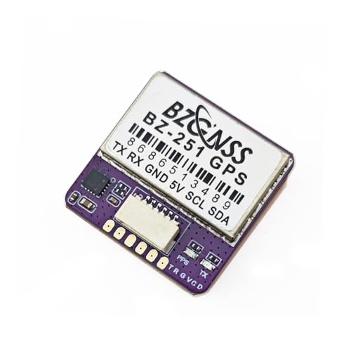 SoloGood BZGNSS BZ-251 FPV GPS Module M10 Chip Drone GNSS GPS Receiver for FPV Drone Fixed-Wing RC Car (BZ-251 with Bracket)