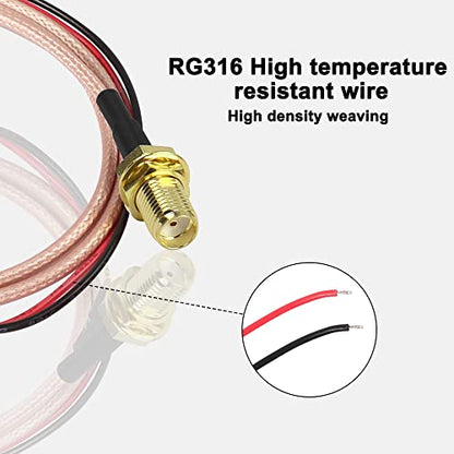 XMSJSIY SMA Female Pigtail Bare Wire Open End Solder Coaxial Coax Cable - style: SMA Female