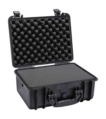 DCB Cases Element 4103F Waterproof Hard Case with Pick & Pluck Foam Insert, IP67 Dustproof Protective Equipment Storage, Pressure Equalization Valve, Lockable Impact Resistant Utility Box, 16 x 13 x 8