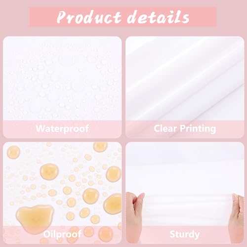 Kesfey Plastic Tablecloth Roll 54 inch X 120ft White Disposable Table Cloth - color: White