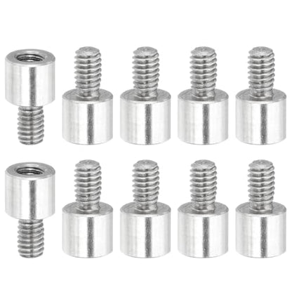 PATIKIL 10 Pcs M2.5x4+4mm Stainless Steel Standoff Extension Posts Screws,Metric Male Female Thread Adapters Spacer for PCB,Quadcopter Drone,Computer & Circuit Board Assortment Kit - size: M2.5x4+4mm