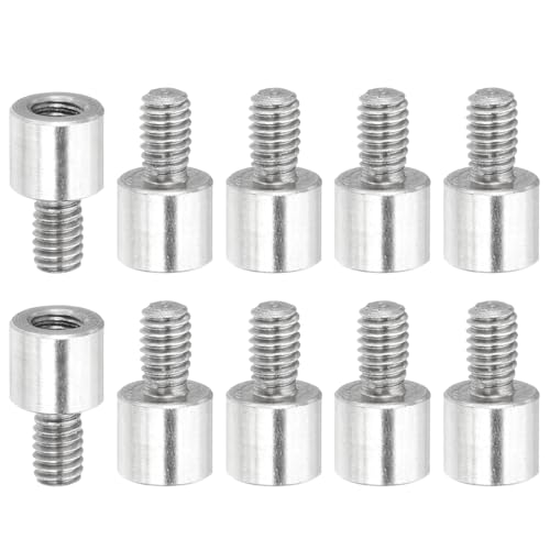 PATIKIL 10 Pcs M2.5x4+4mm Stainless Steel Standoff Extension Posts Screws,Metric Male Female Thread Adapters Spacer for PCB,Quadcopter Drone,Computer & Circuit Board Assortment Kit - size: M2.5x4+4mm