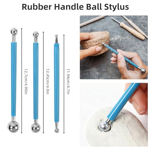 AULEEP 35 PCS Clay Sculpting Tools Kit, Air Dry Clay Tool for Pottery Craft