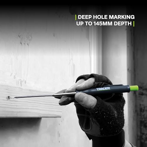 Tracer 2.8mm Carpenters Pencil - Deep Hole Construction Pencil with Holster - style: Pencil