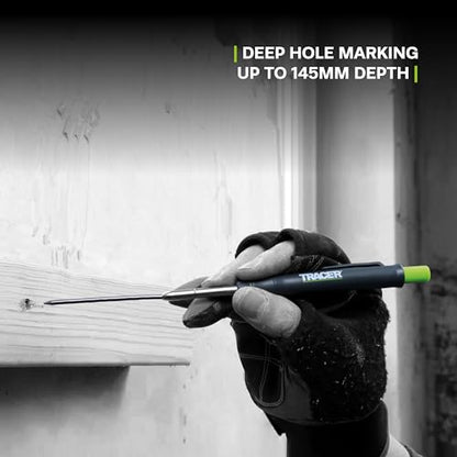 Tracer 2.8mm Carpenters Pencil - Deep Hole Construction Pencil with Holster - style: Pencil