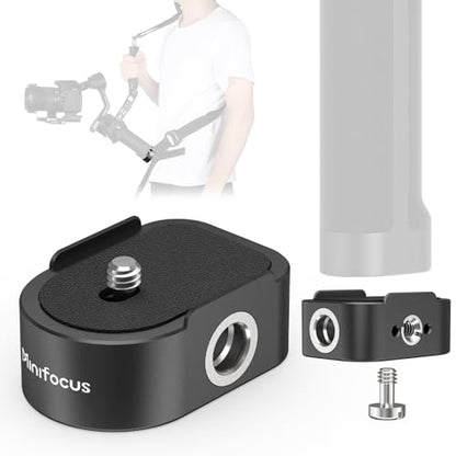 Battery Handle Base, Baseplate Accessory Mounting Bracket with QD Socket, Compatible with DJI RS 4/RS 4 Pro/RS 3/RS 3 Pro/RS 2, 1/4" & 3/8" Threads - color: W3206