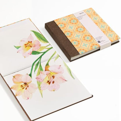 Arrtx Square Watercolor Sketchbook, 7.09" Cold Press - size: 7.09x7.09''