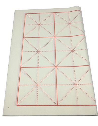 Easyou Handmade Paper with Grids for Students Beginning and Intermediate Calligraphy Practice (17.7"*13.8") 45 * 35cm 50sheets - size: Grids 45*35cm 50sheets