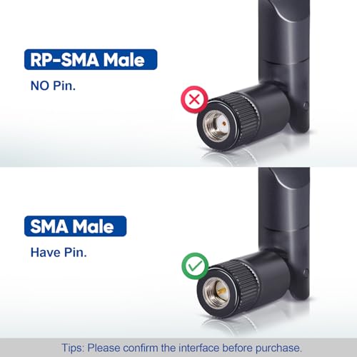 Bingfu 4G LTE Antenna for Spypoint Flex Moultrie Edge Covert Spartan 2PCS - color: [SMA]-Male 4G Antenna 2Pack