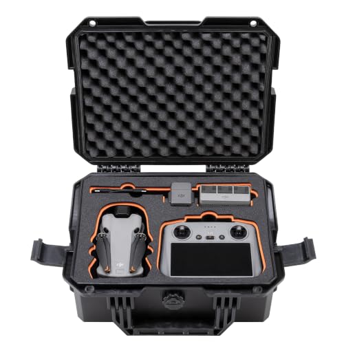 Eylar 13.8" Intact Series Compact Hard Drone Case, Fits DJI Mini 4 & 5 Pro, Waterproof Crushproof, with Protective Foam