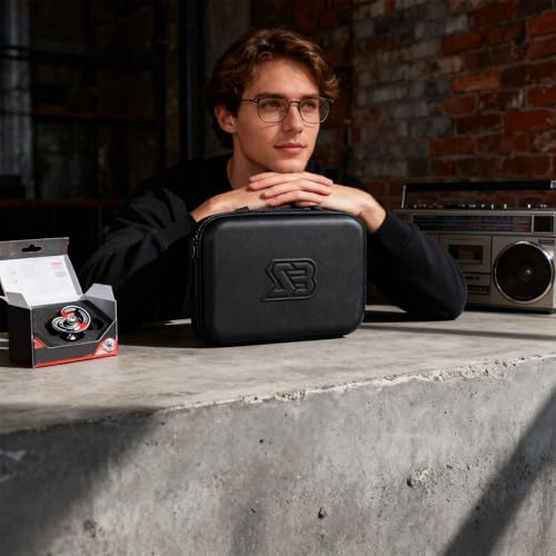 Gyro Compartment Case, Portable Organizer for Competition with Padded Interior, Durable Fabric Material Details with Shockproof Function, Lightweight Unique Selling Points, Home Practice Outdoor 11in