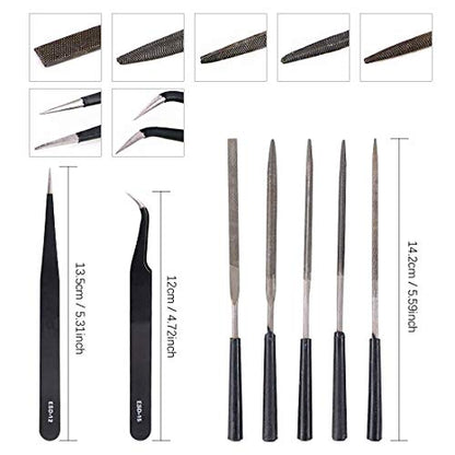Keadic 43Pcs Tools Gunpla Tool Kits Model Tool Kit Hobby Building Tools Kit Professional Model Tools Kit Modeler Basic Tools Craft Set for Hobby Building