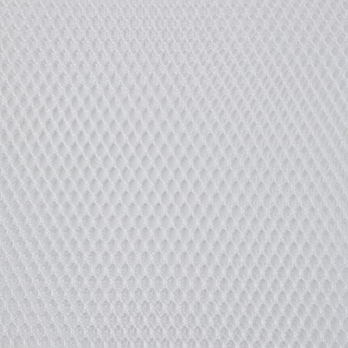 Annie Lightweight Mesh Fabric 18" x 54" White – Stretch Polyester See Through Fabric for Bags, Pockets & Organizers