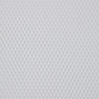Annie Lightweight Mesh Fabric 18" x 54" White – Stretch Polyester See Through Fabric for Bags, Pockets & Organizers