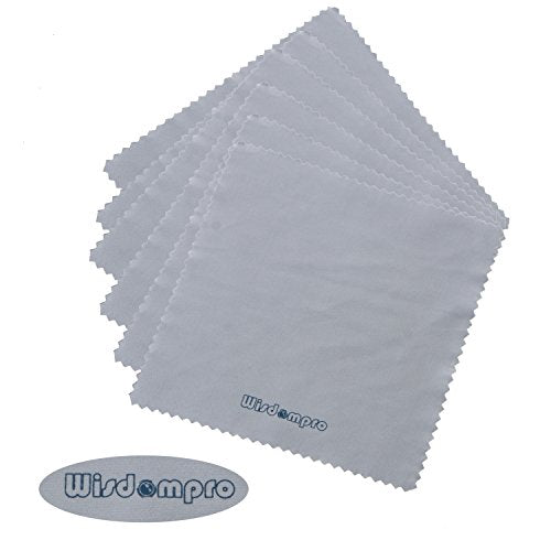 Wisdompro 12-Pack 4.75x4.75 Microfiber Cleaning Cloth for Lens & Screen - size: 4-3/4 x 4-3/4 Inch