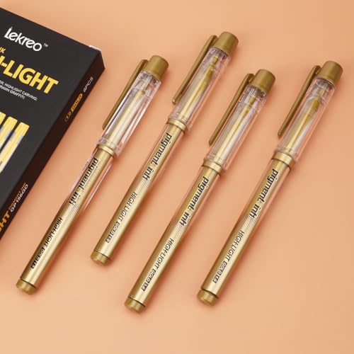 Gold Silver White Ink Gel Pens, 1mm Medium Fine Point, Opaque archival Ink Pen for Dark Paper Drawing,Sketching, Illustration, Card Making, Bullet Journaling (Gold Ink-3 Packs) - color: Gold Ink-3 Packs