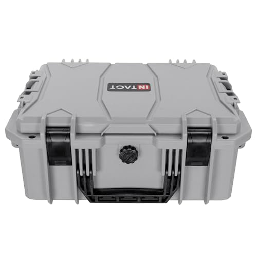 Eylar 18" Intact Series Hard Camera Case, Lightweight and Durable Stacker Design with Foam (Gray) - color: Gray