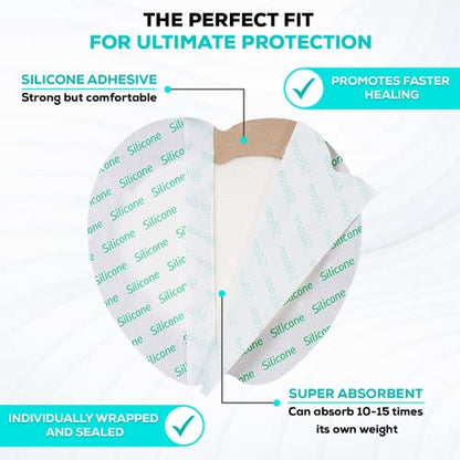 MedVance Silicone Foam Adhesive Dressing, 7"x7" Sacral, Box of 5